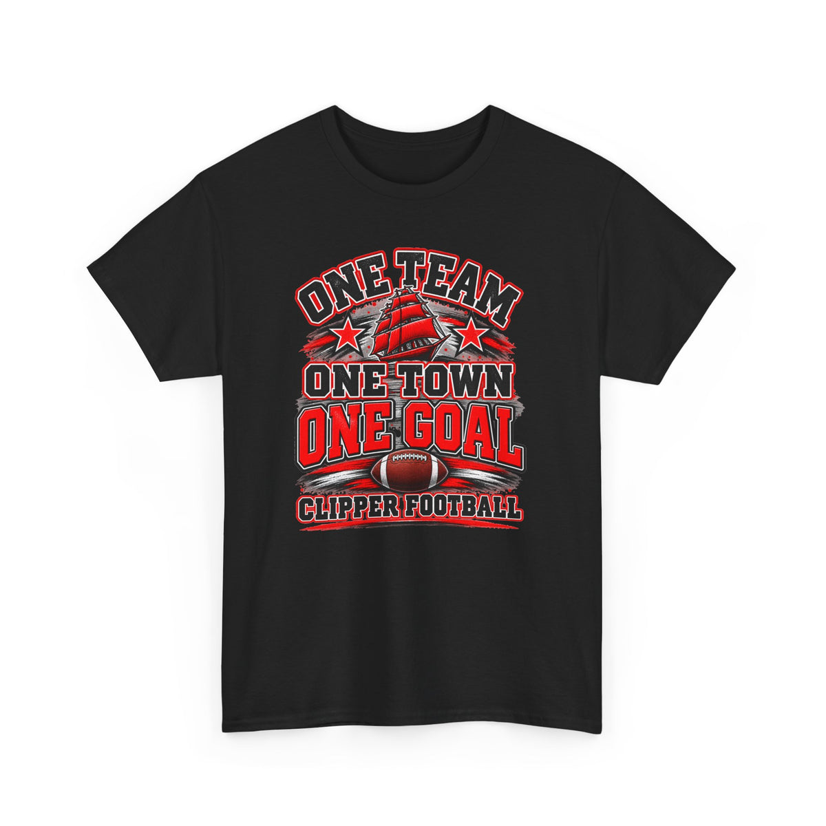 One Team One Town One Goal Clipper Football T-Shirt