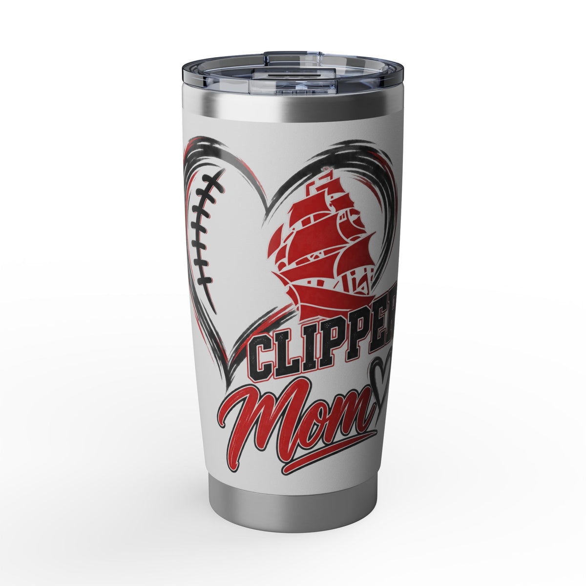 Clippers Mom 20oz Tumbler – Football Mom Gift
