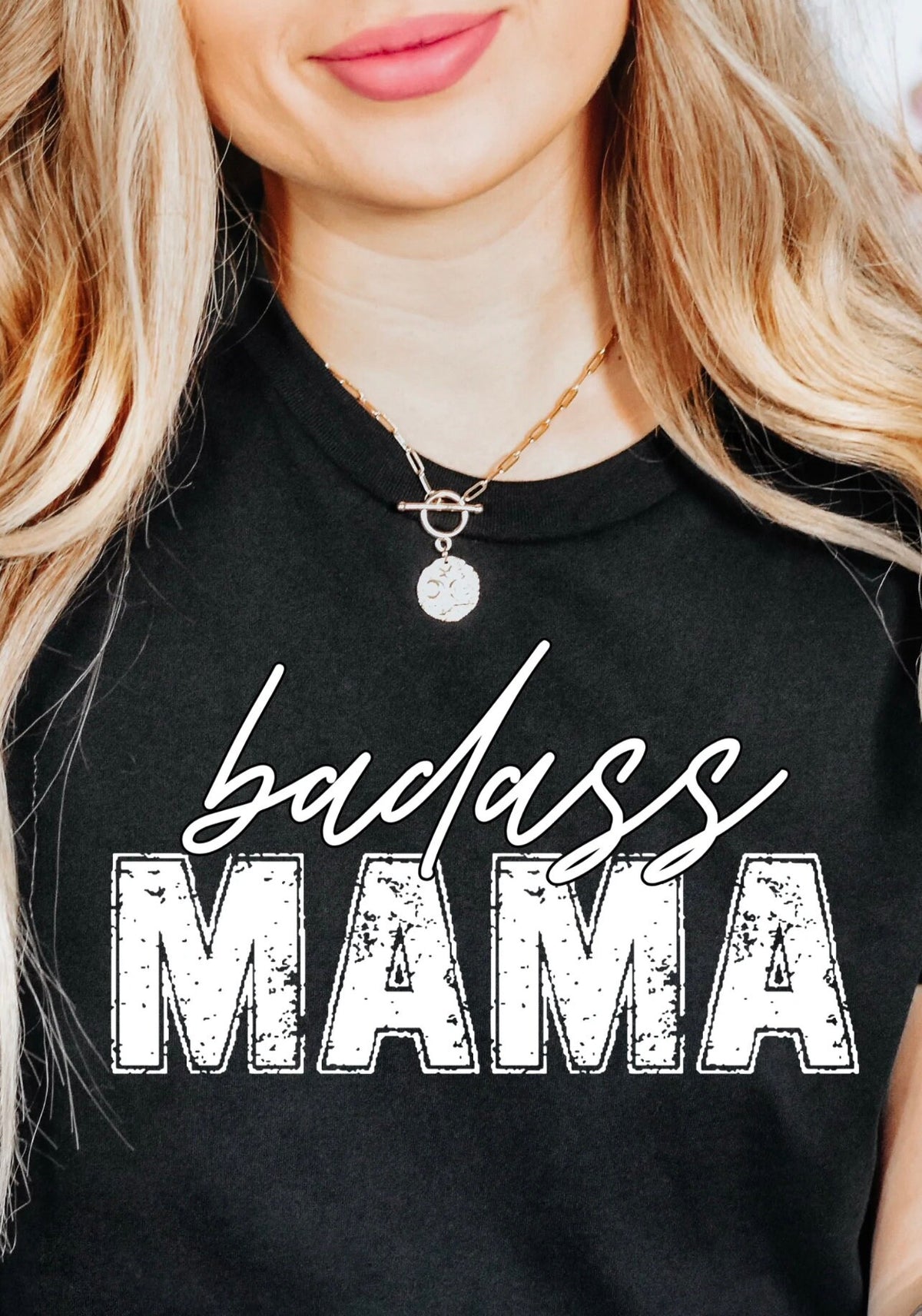 Badass momma, t-shirt, screen print