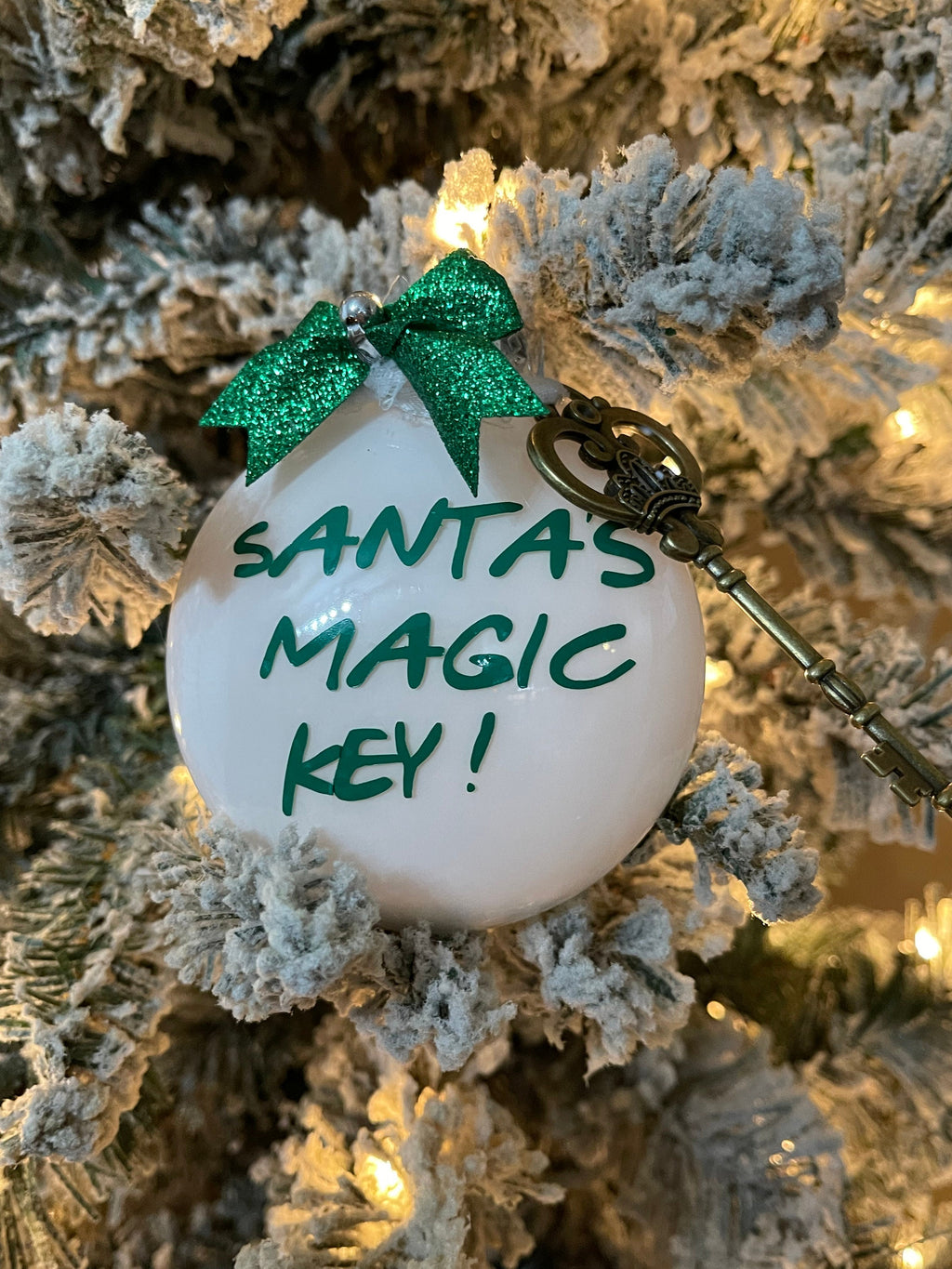 Santa’s magic key ornament, Christmas ornament, Santa key