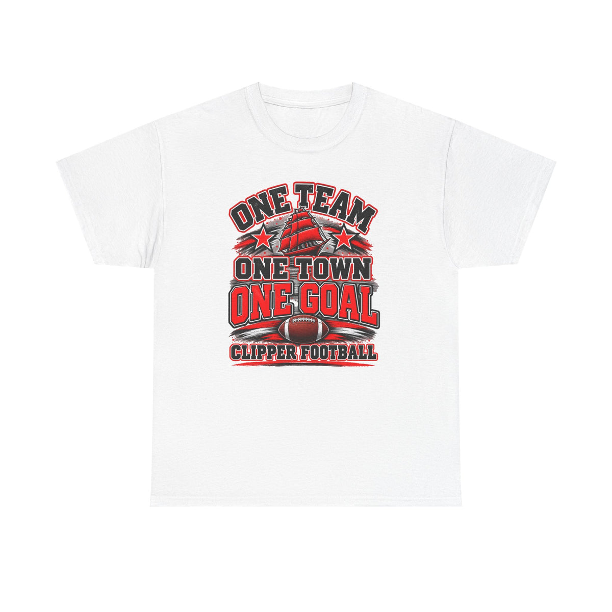 One Team One Town One Goal Clipper Football T-Shirt