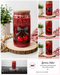 MAMA Cherry & Bow 16 oz Snowglobe Tumbler