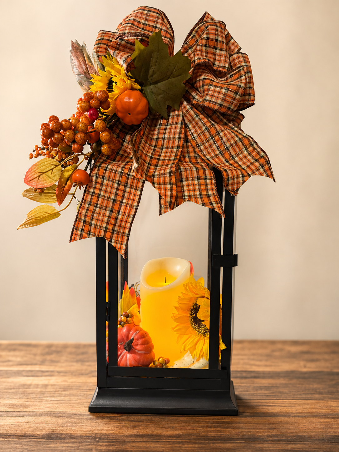 Fall Harvest Lantern Centerpiece